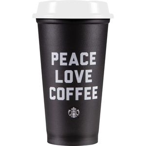 Starbucks Peace Love Coffee Reusable Cup